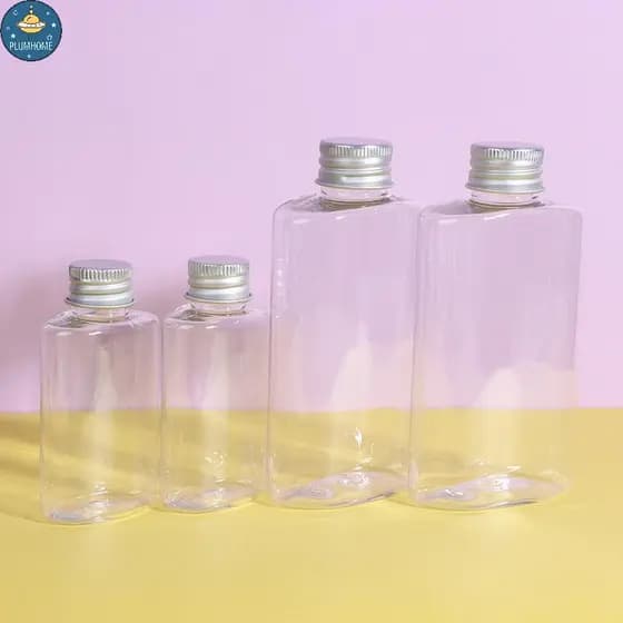 PLUMHOME 10 Peças 50/150ML Garrafa De Plástico Vazia De Água Para Convidados Recarregável Portátil Festa Traval Recipien
