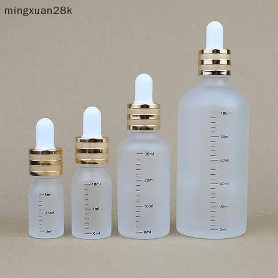 [mingxuan28k] Frascos Conta-Gotas De 5ml-100ml Com Reagente De Escala , Lixa De Vidro , Aromaterapia , Líquido , Garrafa
