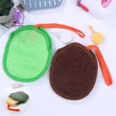 ANTH Bolsa De Malha De Sabão Para Cuidados Pessoais , Com Cordão , Espuma Rápida , Chuveiro E Suporte De Viagem , Rede D
