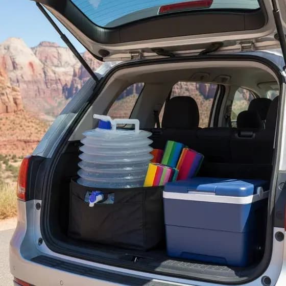 Lunaris Ao Ar Livre Portátil Água Buet Dobrável Carro-Montado Tanque De Para Caminhadas Acampamento Emergência Armazenam