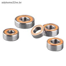 Rolamentos Cerâmicos Híbridos Inoxidáveis Adyhome22v Para Carretéis De Pesca Giratórios De Fundição De Isca 5 Peças br
