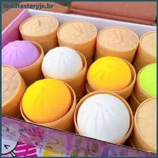 Brinquedo Simulado Para Pão Cozido No Vapor FTTJ-Presente Alívio Do Estresse E Decoração De Mesa BR