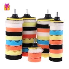 [INTH] 5/11 Unidades Almofada De Polimento 3'4 5 6 Polegadas Kit De Esponja De Carro Polidor Abrasivo Adaptador De Broca