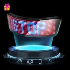 [INTH] Luz De Advertência Para Capacete De Motocicleta Led Exibição De Noturno Traseira DIY Acessórios Moto [Melhor]