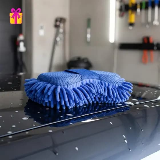[INTH] Luvas De Lavagem De Carro Luva De Limpeza De Chenille De Microfibra Super Macia Para Pó E Polimento Interno Exter