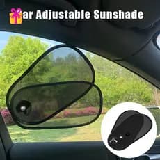 [INTH] Cortina Giratória Para Janela Lateral Do Carro , Tipo Ventosa , Dobrável Guarda-Sol De Proteção UV , Viseira Sola