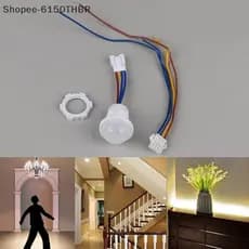 [VJ] 110v 220v Casa Interior Exterior Luz Infravermelha Sensor De Movimento Atraso De Tempo Iluminação Doméstica Interru
