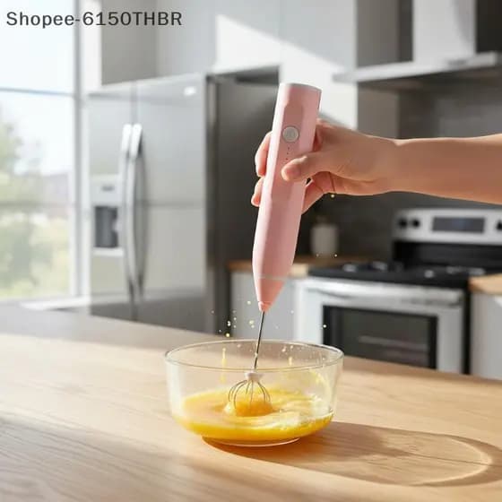 [VJ] Batedor De Ovos Elétrico Portátil Recarregável , Batedores De Aço Inoxidável De 3 Velocidades Para Assar Em Casa ,