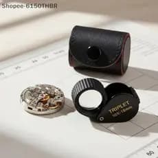 [VJ] Lupa Leve Para Joias , Zoom 10-30X , Lente Óptica Tripla De 18 Mm Viagem , Coleção De Moedas Antigas [BR]