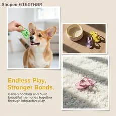 [VJ] Brinquedo Chinelo Para Mastigar Cachorro , Material De Corda De Algodão Macio , Lavável , Resistente À Mordida , Cu