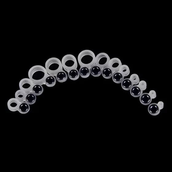 14x Anel De Fio De Vara De Pesca Guia De Linha silicone Tamanho Diferente 1-14