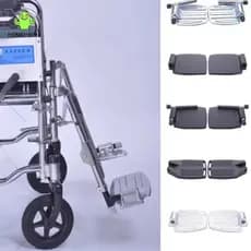 HENGHOME 1/2 Pcs Universal Antiderrapante Pedal De Apoio Para Os Pés Cadeira De Rodas Substituição Dobrável Com Tubo De