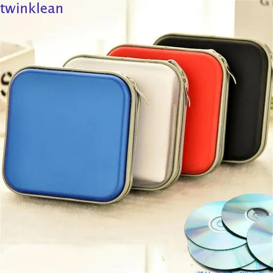 TWINKLEAN Armazenamento Durável DVD Bolsa Titular Álbum Caixa CD Case