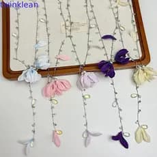 Colar De Flores TWINKLEAN , Corrente De Clavícula Com Pingente De Borla Em Forma De Y , Joias De Praia Minimalistas Prat