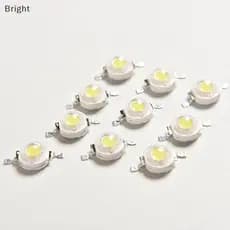 10 Pcs 1 W Contas LED SMD Brancas Puras