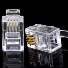 Conector De Telefone Com Plugue Modular 4P4C