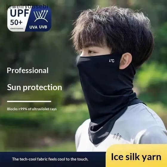 Joias Chapéu Protetor Solar De Verão Com Aba , Capa Facial De Proteção UV Para Ciclismo Ao Ar Livre [COD]