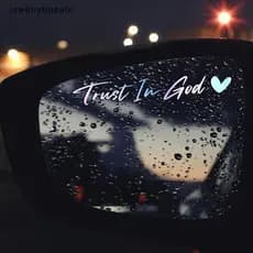 Joias 1 Unidade Trust In Heart Espelho Retrovisor De Carro Stiers Letter À Prova D'água Acredite Em Stier DIY Decalques