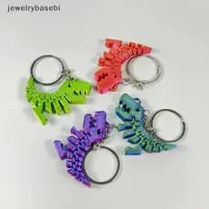 Joias 3D Impresso Dinossauro Chaveiro Móvel Multiarticular Pingente Criativo Bolsa Charme Presente [COD]