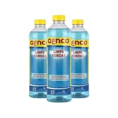 Kit 3 Limpa Borda Para Piscina 1l Desengordurante Genco