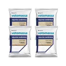 KIT 4 UNIDADES - REJUNTE FLEXIVEL VOTOMASSA BRANCO 1KG VOTORANTIM