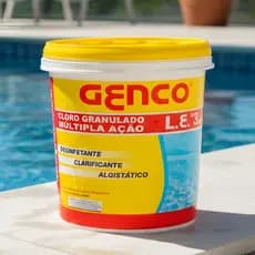 Cloro Granulado 3 em 1 Genco Para Piscinas – Limpeza e Clareamento