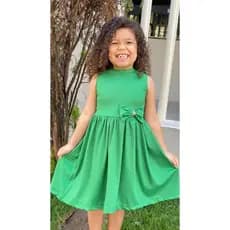 VESTIDO INFANTIL MENINA VERÃO MALHA CANELADA PREMIUM PERFEITO PARA FESTAS FORMATURAS E IGREJAS ROUPAS PARA MENINAS