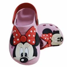 Babuche Sandalia Menina Minne Mouse Disney Personagem Leve e Macio Anatomico Para o Dia a Dia