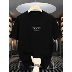 Camiseta Casual Minimalista Masculina Manga Curta 100% Algodão