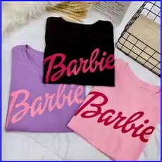 Camiseta Filme Barbie  Unissex Cosplay Para Criança Adulto Manga Curta Casual