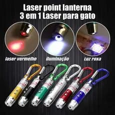 Kit 2/4/6 Laser point lanterna 3 em 1 Laser para gato - Brinquedo Mágico para Gatos！