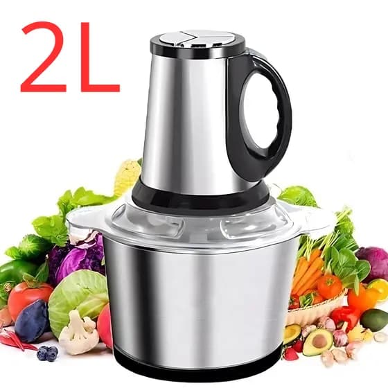 Multiprocessador Picador De Carne Alho Legumes Elétrico 2L OU 3L TADASHOPE
