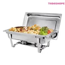 Rechaud Profissional Inox 9L com 1 Divisória para Buffet Festas Eventos TADASHOPE