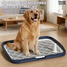 Tapete Higiênico para Cachorro Reutilizável com Grade, Banheiro Pet para Filhotes e Cães Pequenos e Médios TADASHOPE