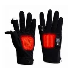 Luva Térmica Aquecida Recarregável 3000mAh 3 Níveis de Aquecimento Touch Screen para Moto, Bike e Inverno