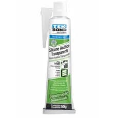 Silicone Acético Transparente Vedação Selagem Pia Box Banheiro Portas Janelas Bisnaga 50g Tekbond