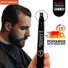 Caneta de Barba e sobrancelha A Prova D'agua e Suor 24horas Beleza Masculina