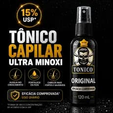 Tônico Capilar, cabelo, barba e sobrancelha com falhas