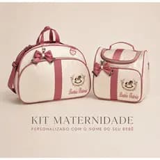 Kit Bolsa Maternidade Com Nome Do Bebê- Impermeável e Térmico- 02 Bolsas Maternidade