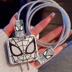 Capa Protetora Com Carregador Para iPhone 16 , Compatível A Apple 17 Classic Spider-Man
