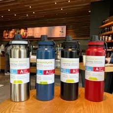 Garrafa Térmica Garrafa Espacial Quente & Frio Com Isolamento De Inox Grande Capacidade 800ML