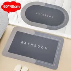 Tapete Antiderrapante de Banheiro Super Absorvente,Tapete Absorvente Antiderrapante Para Banheiro/Porta De Entrada