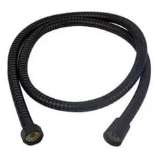 Engate Mangueira Flexível Aço Inox Preto Fosco Rosca De 1/2 Polegada Para Ducha Higiênica Chuveiro