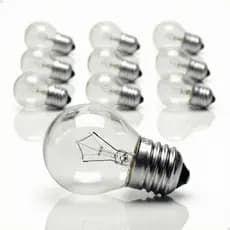 5 Lampada Bolinha 15w Luz Amarela Incandescente Varal Luzes