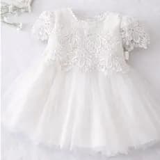 vestido branco elegante para bebe, batizado, casamento, ano novo, chique com renda
