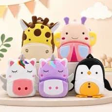 mochila peluciada infantil/bebe animais para creche ou passeio