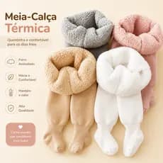 Meias-Calças De Inverno Super Grossas E Quentes Para Meninas Algodão Crianças 0-4 Anos