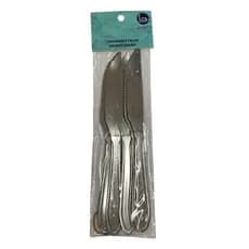 Conjunto Facas Cozinha Inox 6 Peças Aço Inoxidável Durável Corte Preciso
