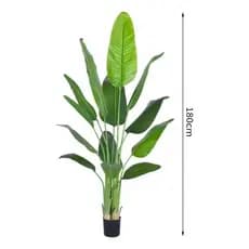 Planta Artificial Bananeira Realista Para Decoração Sala Com 1.80m, Plantas Artificiais Realista para Decorar.