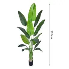 Bananeira Artificial Para Decoração Sala Árvore Real Toque Com 2.20m, Plantas para Decoração de Casa, Escritório.